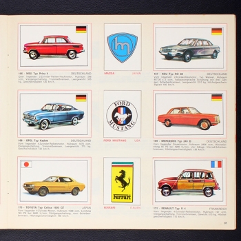 Automobile Panini Sticker Album komplett
