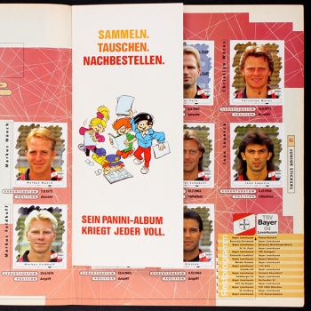 Fußball 96 Endphase Panini Sticker Album teilgefüllt