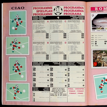 Preview: Italia 90 Panini Sticker Album komplett