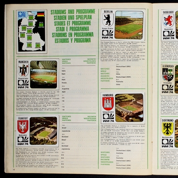 München 74 Panini Sticker Album komplett