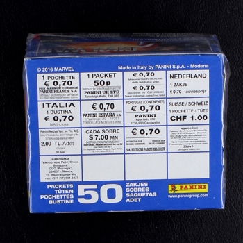 Preview: Captain America Civil War Panini Box mit 50 Sticker Tüten