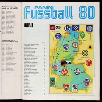 Preview: Fußball 80 Panini Sticker Album teilgefüllt - Kopie