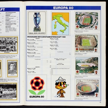 Fußball 80 Panini Sticker Album teilgefüllt - Kopie