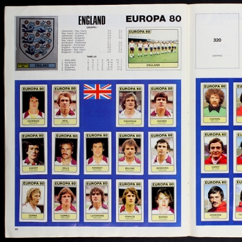 Fußball 80 Panini Sticker Album teilgefüllt - Kopie