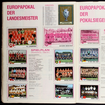 Fußball 81 Panini Sticker Album komplett