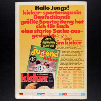 Fußball 81 Panini Sticker Album komplett