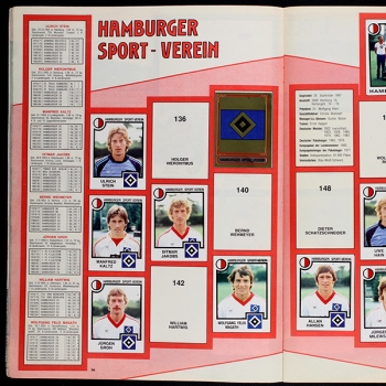 Preview: Fußball 84 Panini Sticker Album teilgefüllt