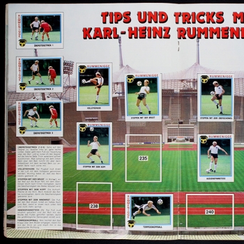 Fußball 84 Panini Sticker Album teilgefüllt