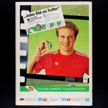 Fußball 84 Panini Sticker Album teilgefüllt