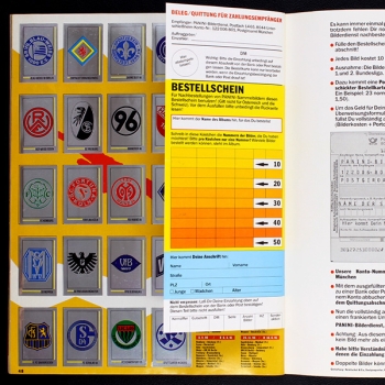 Fußball 91 Panini Sticker Album komplett - Top