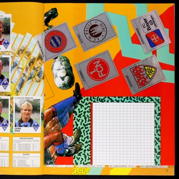 Fußball 90 Panini Sticker Album teilgefüllt -16