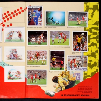 Fußball 90 Panini Sticker Album teilgefüllt -16