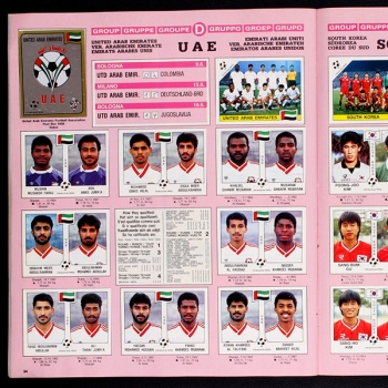 Italia 90 Panini Sticker Album komplett