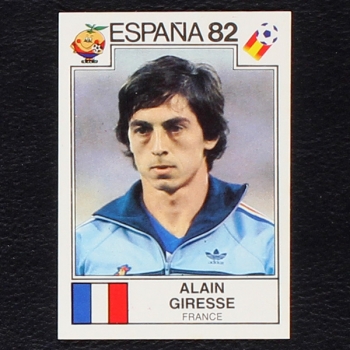 Alain Giresse No. 285 Panini sticker - Espana 82