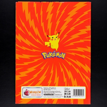 Pokemon Merlin Sticker Album teilgefüllt