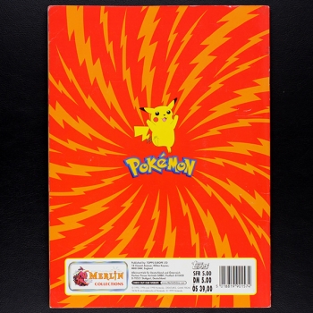 Pokemon Merlin Sticker Album teilgefüllt