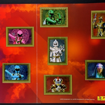 Power Ranger Mystic Force Panini Sticker Album komplett