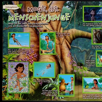 Preview: Dschungel Buch Blue Ocean Sticker Album komplett