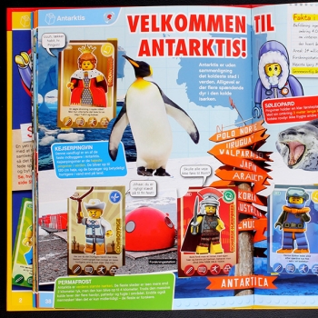 Verden Rundt LEGO Trading Cards Album komplett - DK
