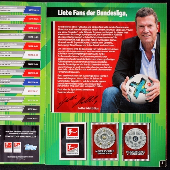 Preview: Fußball 2017 Topps Sticker Album komplett