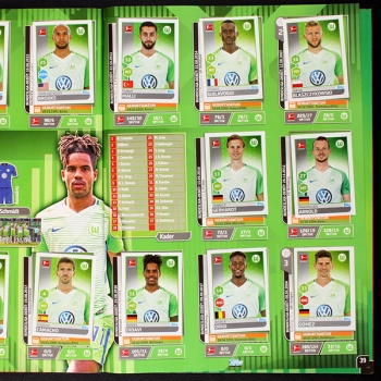 Fußball 2017 Topps Sticker Album komplett