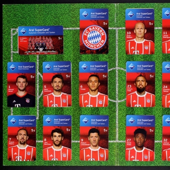Preview: FC Bayern München 2017 Kicker Aral Cards Album