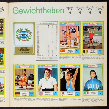 Preview: München 72 Panini Sticker Album teilgefüllt