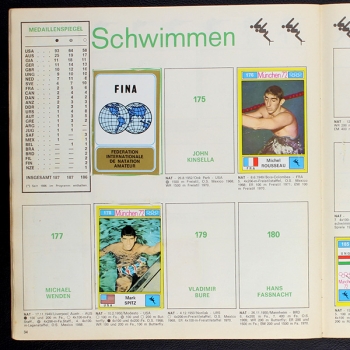 München 72 Panini Sticker Album teilgefüllt