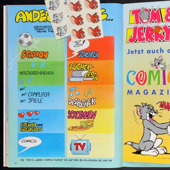 Tom und Jerry Panini Sticker Album komplett