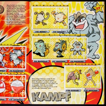 Pokemon Merlin Sticker Album komplett