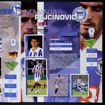 Hertha BSC 2009 Panini Sticker Album komplett