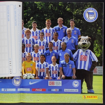 Hertha BSC 2009 Panini Sticker Album komplett