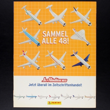 Jet Airliners Panini Sticker Album komplett