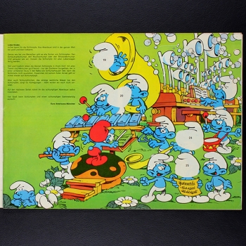 Schlümpfe Americana Sticker Album teilgefüllt