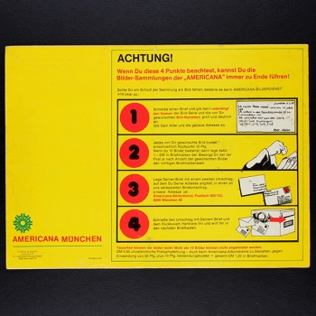 Schlümpfe Americana Sticker Album teilgefüllt