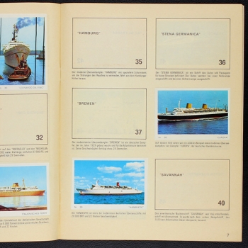 Preview: Schiffe und Eisenbahnen Americana Sticker Album teilgefüllt