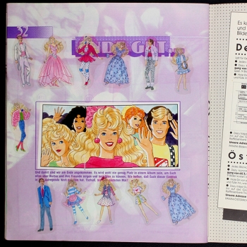 Barbie neueste Erlebnisse Panini Sticker Album komplett
