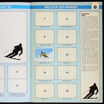 Preview: Skiparade 80 Americana Sticker Album teilgefüllt