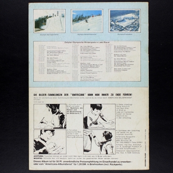 Skiparade 80 Americana Sticker Album teilgefüllt