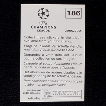Preview: Zinedine Zidane Panini Sticker No. 186 - Champions League 2000