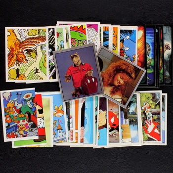 Alf, Monster in my Pocket, Nintendo, Nils Holgerson 55 Sticker Konvolut