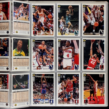 Preview: Basketball 94-95 NBA Upper Deck Trading Cards Album komplett