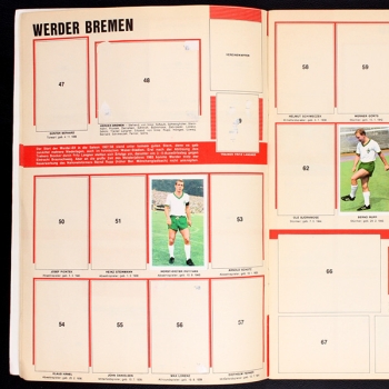 Preview: Bundesliga-Asse 1968 Sicker-Verlag Album teilgefüllt