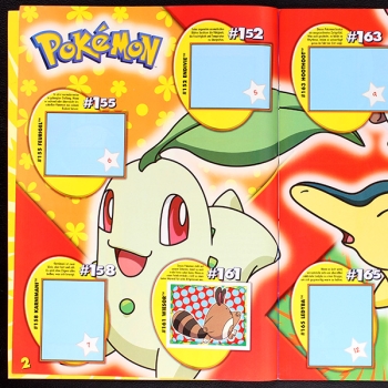 Preview: Pokemon gold Merlin Sticker Album teilgefüllt - o.P.
