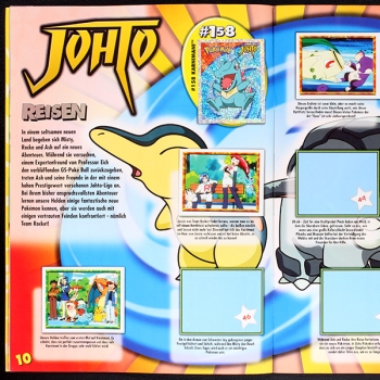 Preview: Pokemon gold Merlin Sticker Album teilgefüllt - o.P.