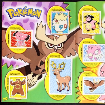 Pokemon gold Merlin Sticker Album teilgefüllt - o.P.