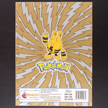 Pokemon gold Merlin Sticker Album teilgefüllt - o.P.