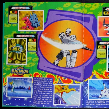 Preview: Digimon Panini Sticker Album fast komplett -2