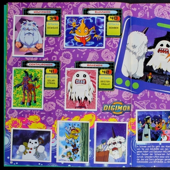 Preview: Digimon Panini Sticker Album fast komplett -2