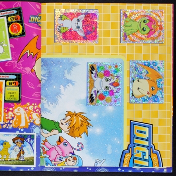 Digimon Panini Sticker Album fast komplett -2